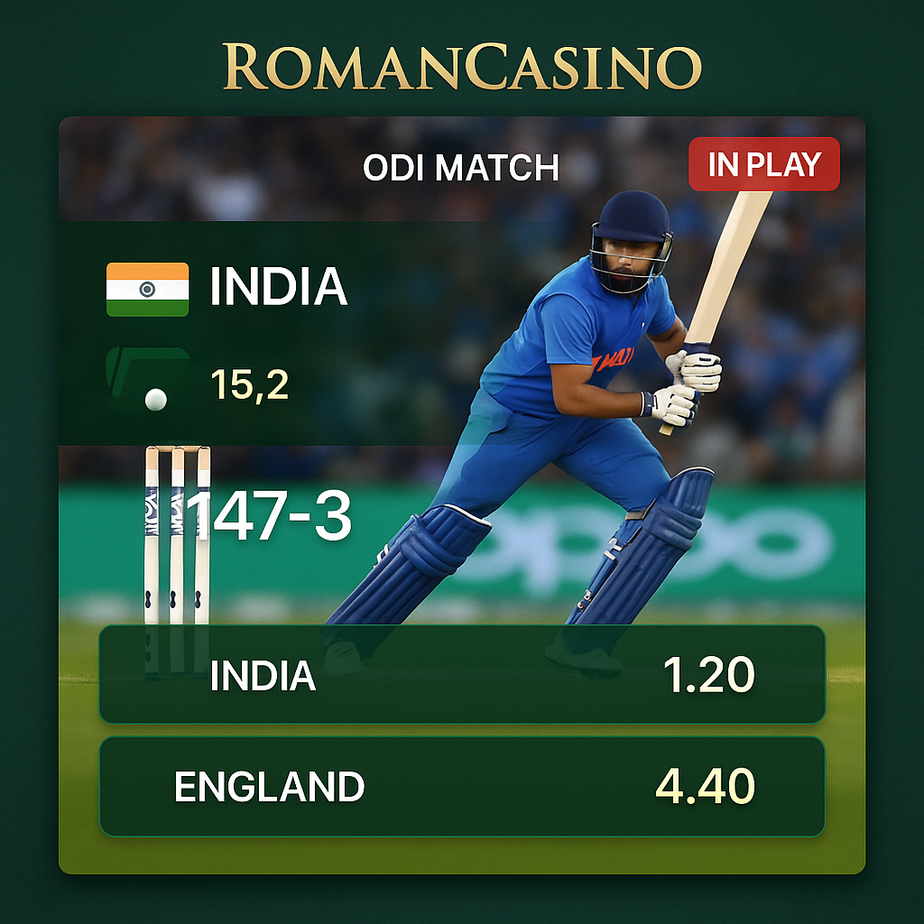 RomanCasino - Cricket Betting - Australian Sports Betting